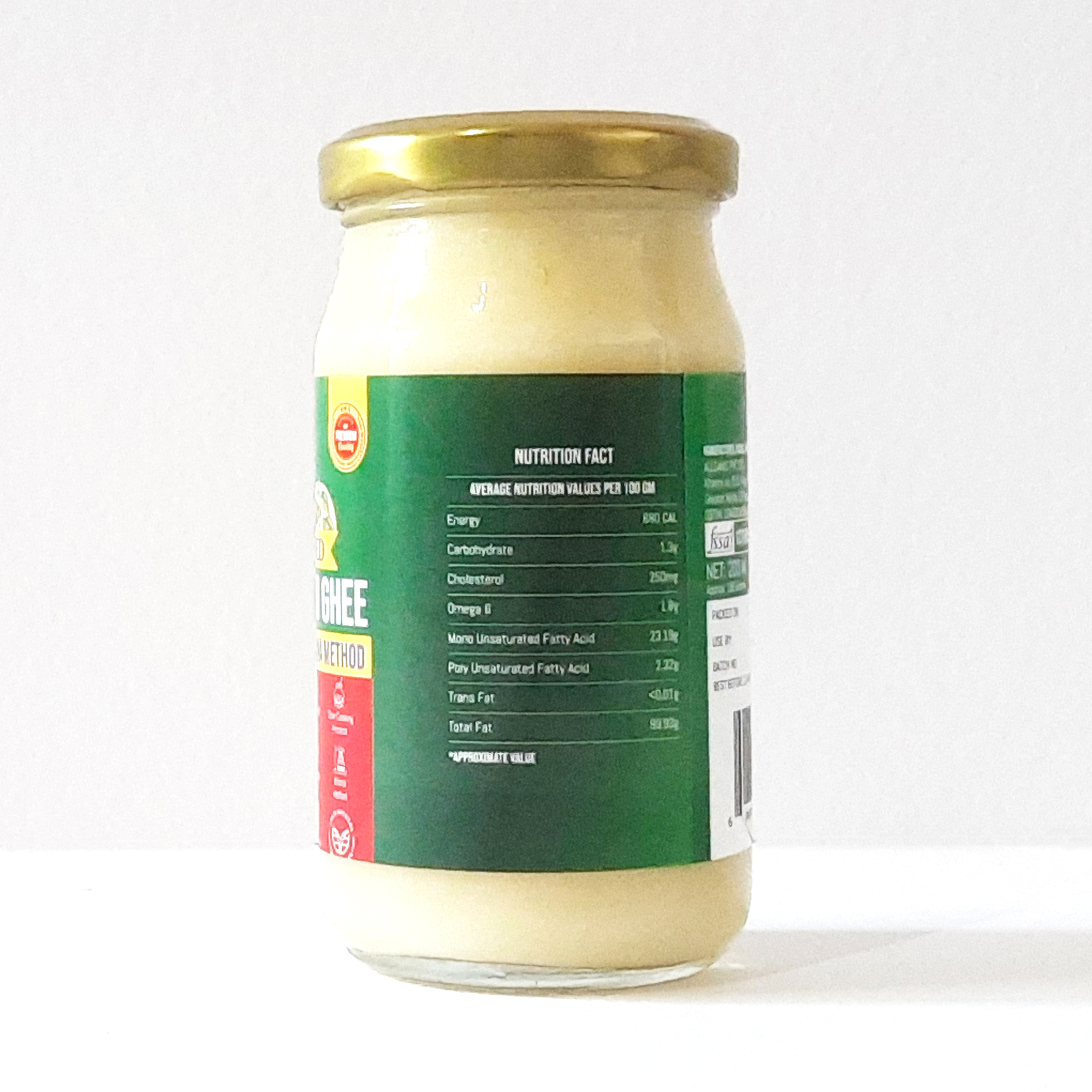 Allganic Tulsi Infused A2 Gir Cow Ghee | Glass Jar (200ml) | Traditional hand-churned Bilona Ghee | 100% Pure, Natural and Healthy | Made from the milk of forest-grazed Desi A2 Gir Cows | Very light and best for Gut Health | Pure vegetarian - Image 4